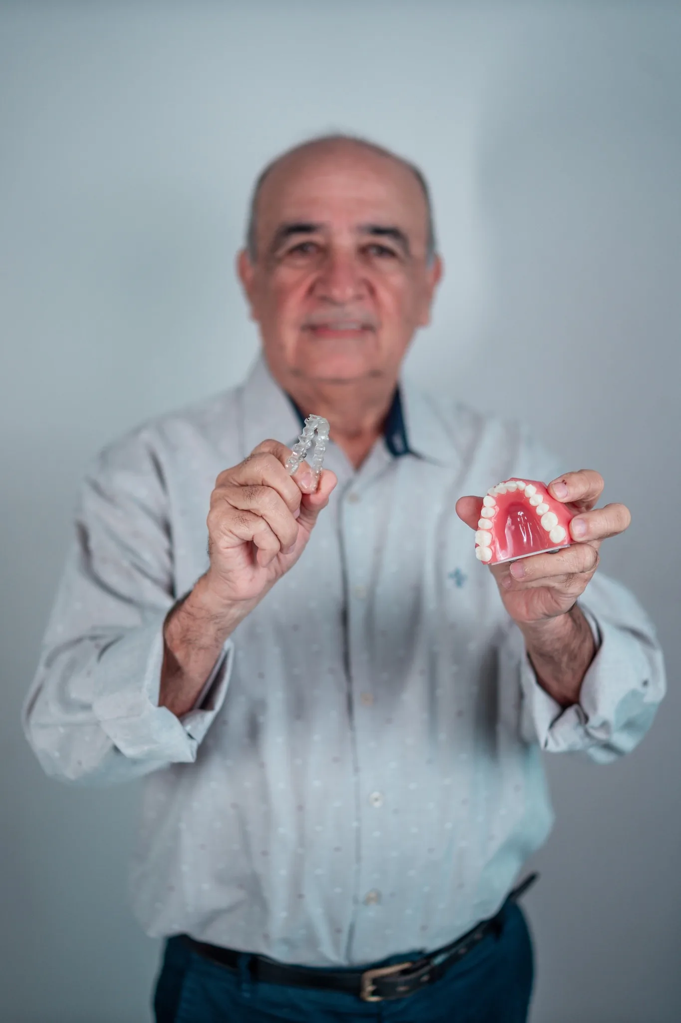 Planejamento odontológico com modelos